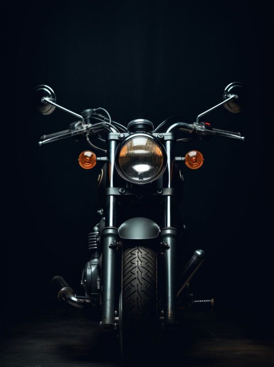 colles-motorrad-dunkle-halle